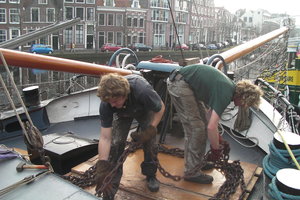 Verbouwing hutten voorschip